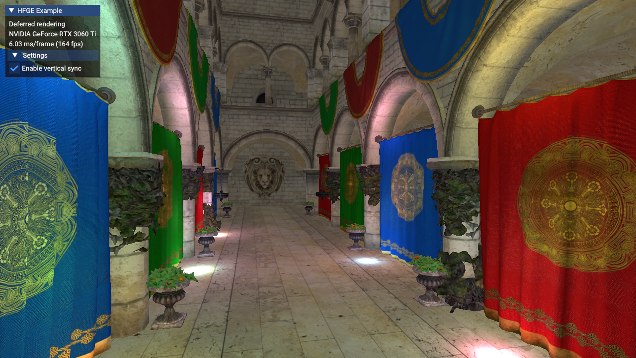 HFGE example: Deferred rendering